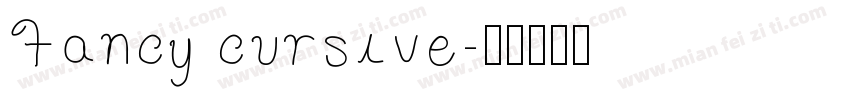 Fancy cursive字体转换